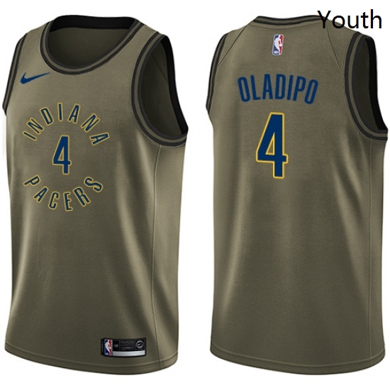 Youth Nike Indiana Pacers 4 Victor Oladipo Swingman Green Salute to Service NBA Jersey Youth Nike Indiana Pacers 4 Victor Oladipo Swingman Green Salute to Service NBA Jersey