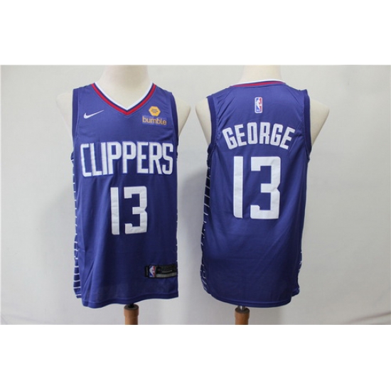 Clippers 13 Paul George Blue Nike Swingman Jersey Clippers 13 Paul George Blue Nike Swingman Jersey