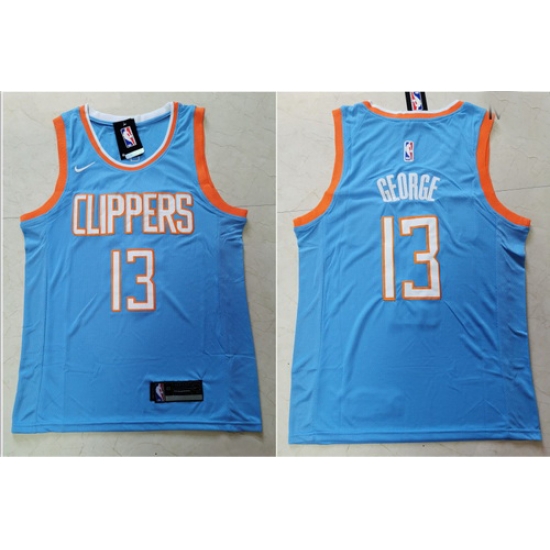 Clippers 13 Paul George Light Blue City Edition Nike Swingman Jersey Clippers 13 Paul George Light Blue City Edition Nike Swingman Jersey
