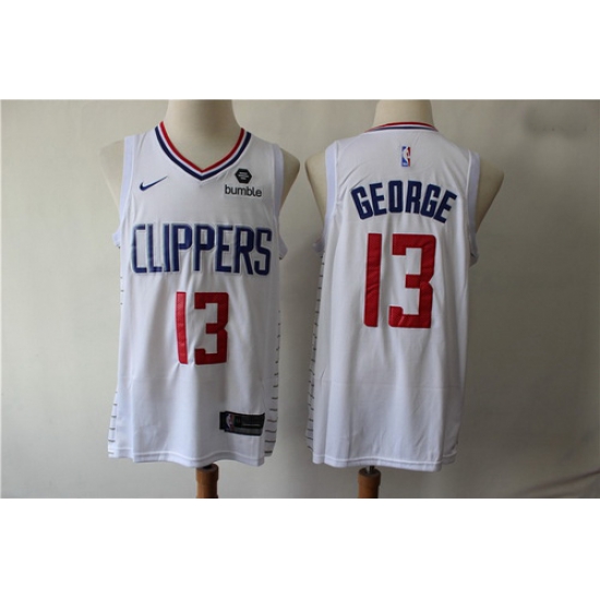 Clippers 13 Paul George White Nike Swingman Jersey Clippers 13 Paul George White Nike Swingman Jersey