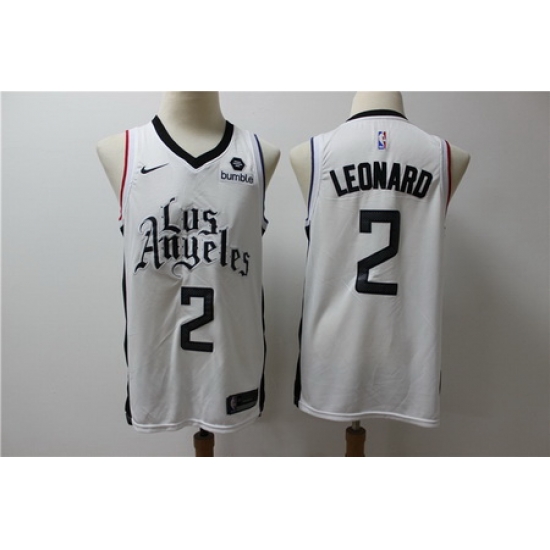 Clippers 2 Kawhi Leonard White City Edition Nike Swingman Jersey Clippers 2 Kawhi Leonard White City Edition Nike Swingman Jersey