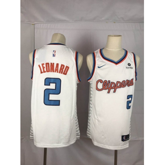 Clippers 2 Kawhi Leonard White Nike Throwback Swingman Jersey Clippers 2 Kawhi Leonard White Nike Throwback Swingman Jersey
