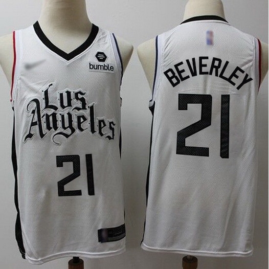 Clippers 21 Patrick Beverley White Basketball Swingman City Edition 2019 20 Jersey Clippers 21 Patrick Beverley White Basketball Swingman City Edition 2019 20 Jersey