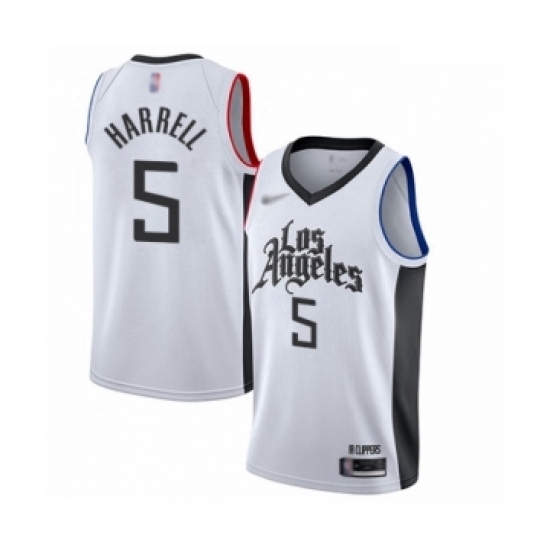 Clippers 5 Montrezl Harrell White Basketball Swingman City Edition 2019 20 Jersey Clippers 5 Montrezl Harrell White Basketball Swingman City Edition 2019 20 Jersey