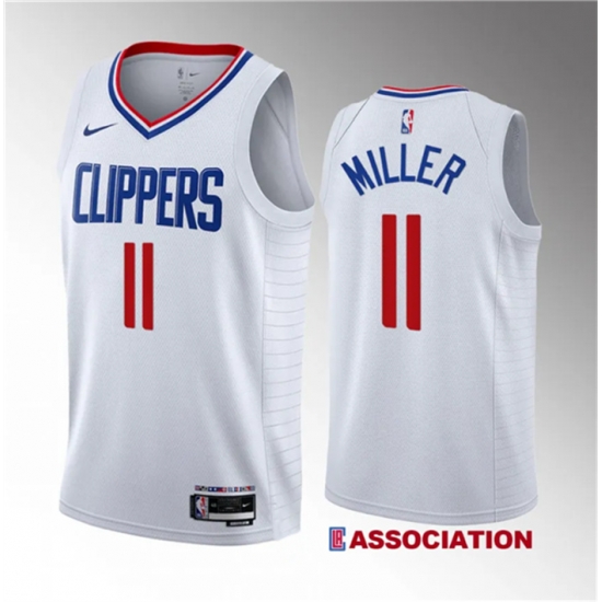 Men Los Angeles Clippers 11 Jordan Miller White 2023 Draft Association Edition Stitched Jersey Men Los Angeles Clippers 11 Jordan Miller White 2023 Draft Association Edition Stitched Jersey