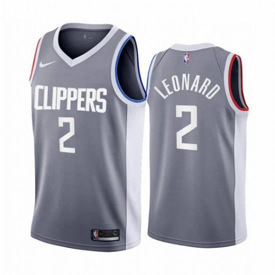 Men Los Angeles Clippers 2 Kawhi Leonard Gray NBA Swingman 2020 21 Earned Edition Jersey Men Los Angeles Clippers 2 Kawhi Leonard Gray NBA Swingman 2020 21 Earned Edition Jersey