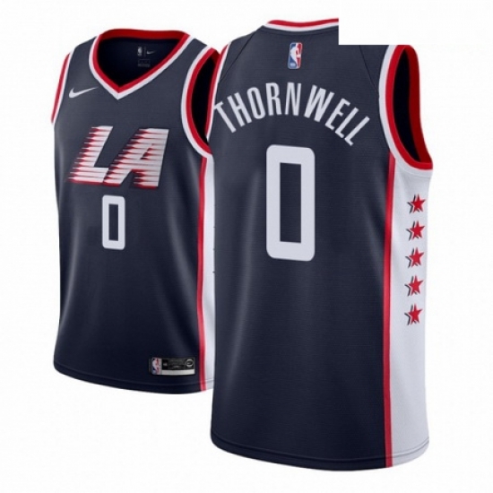 Men NBA 2018 19 Los Angeles Clippers 0 Sindarius Thornwell City Edition Navy Jersey Men NBA 2018 19 Los Angeles Clippers 0 Sindarius Thornwell City Edition Navy Jersey