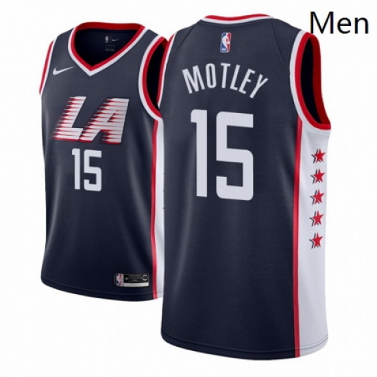 Men NBA 2018 19 Los Angeles Clippers 15 Johnathan Motley City Edition Navy Jersey Men NBA 2018 19 Los Angeles Clippers 15 Johnathan Motley City Edition Navy Jersey