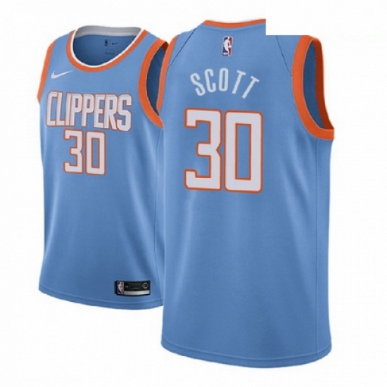 Men NBA 2018 19 Los Angeles Clippers 30 Mike Scott City Edition Blue Jersey Men NBA 2018 19 Los Angeles Clippers 30 Mike Scott City Edition Blue Jersey