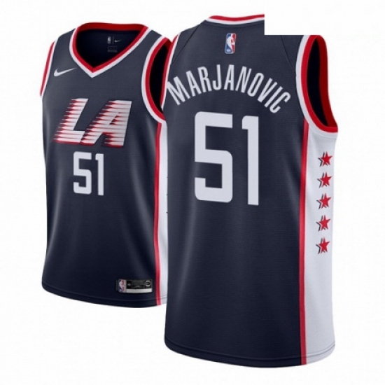 Men NBA 2018 19 Los Angeles Clippers 51 Boban Marjanovic City Edition Navy Jersey Men NBA 2018 19 Los Angeles Clippers 51 Boban Marjanovic City Edition Navy Jersey
