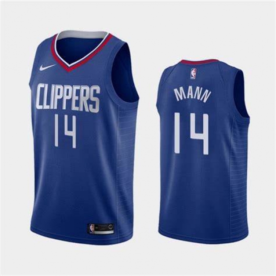 Men Nike Los Angeles Clippers Terance Mann 14 Stitched NBA Jersey Blue Men Nike Los Angeles Clippers Terance Mann 14 Stitched NBA Jersey Blue