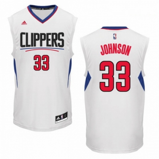 Mens Adidas Los Angeles Clippers 33 Wesley Johnson Swingman White Home NBA Jersey Mens Adidas Los Angeles Clippers 33 Wesley Johnson Swingman White Home NBA Jersey