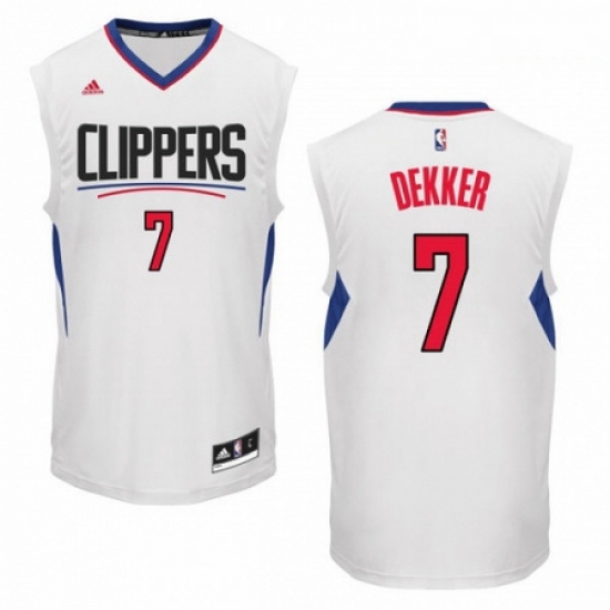 Mens Adidas Los Angeles Clippers 7 Sam Dekker Authentic White Home NBA Jersey Mens Adidas Los Angeles Clippers 7 Sam Dekker Authentic White Home NBA Jersey