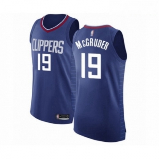 Mens Los Angeles Clippers 19 Rodney McGruder Authentic Blue Basketball Jersey Icon Edition Mens Los Angeles Clippers 19 Rodney McGruder Authentic Blue Basketball Jersey Icon Edition