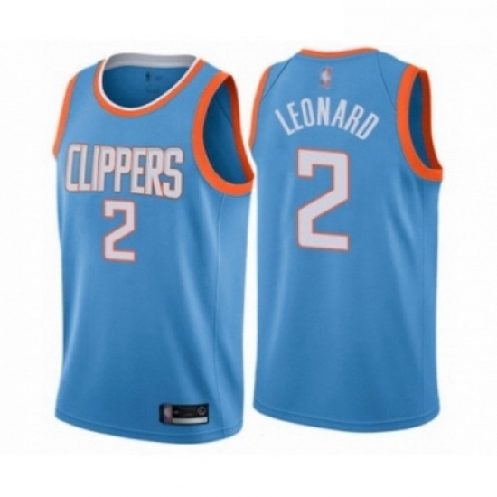 Mens Los Angeles Clippers 2 Kawhi Leonard Authentic Blue Basketball Jersey City Edition Mens Los Angeles Clippers 2 Kawhi Leonard Authentic Blue Basketball Jersey City Edition