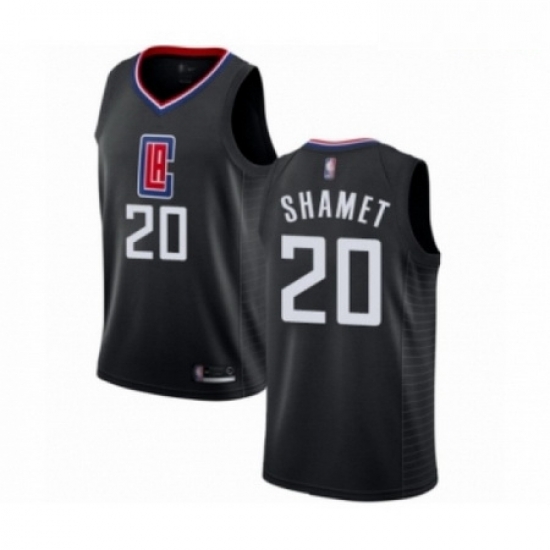 Mens Los Angeles Clippers 20 Landry Shamet Authentic Black Basketball Jersey Statement Edition Mens Los Angeles Clippers 20 Landry Shamet Authentic Black Basketball Jersey Statement Edition