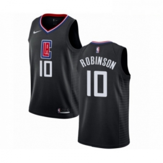 Mens Nike Los Angeles Clippers 10 Jerome Robinson Swingman Black NBA Jersey Statement Edition Mens Nike Los Angeles Clippers 10 Jerome Robinson Swingman Black NBA Jersey Statement Edition