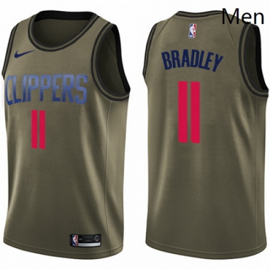 Mens Nike Los Angeles Clippers 11 Avery Bradley Swingman Green Salute to Service NBA Jersey Mens Nike Los Angeles Clippers 11 Avery Bradley Swingman Green Salute to Service NBA Jersey