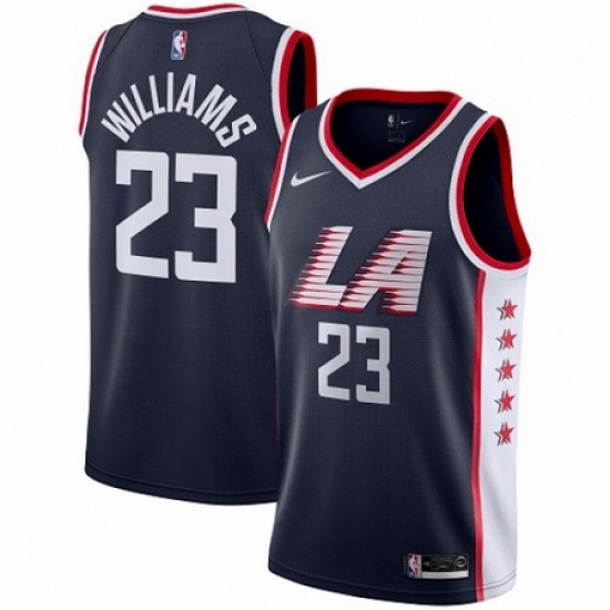 Mens Nike Los Angeles Clippers 23 Louis Williams Swingman Navy Blue NBA Jersey City Edition Mens Nike Los Angeles Clippers 23 Louis Williams Swingman Navy Blue NBA Jersey City Edition