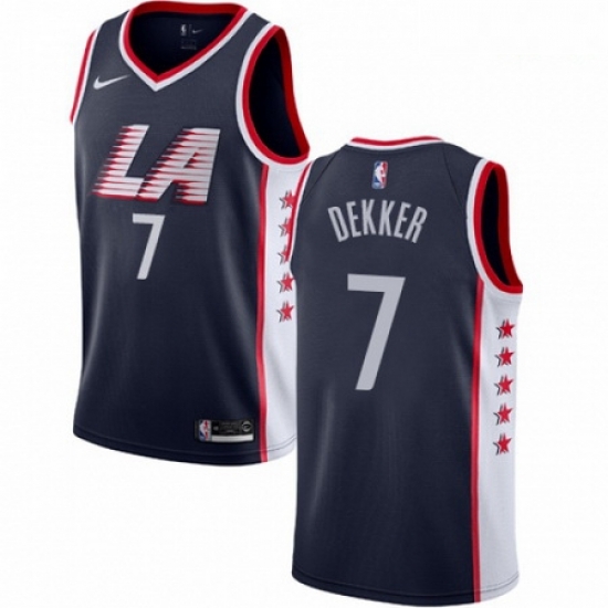 Mens Nike Los Angeles Clippers 7 Sam Dekker Swingman Navy Blue NBA Jersey City Edition Mens Nike Los Angeles Clippers 7 Sam Dekker Swingman Navy Blue NBA Jersey City Edition