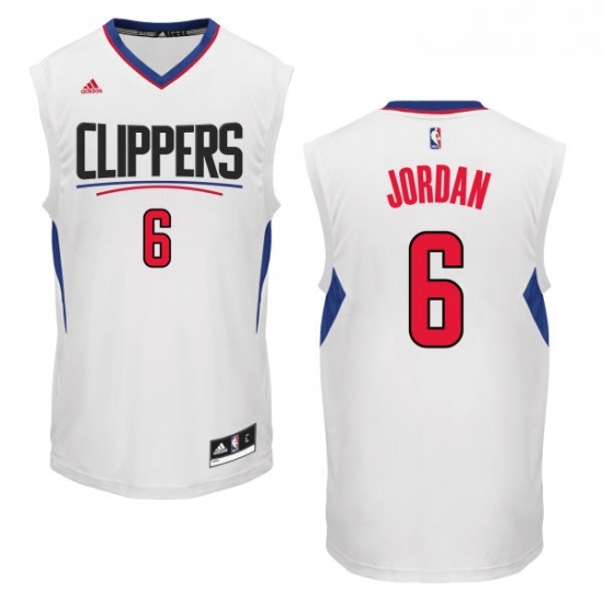 Womens Adidas Los Angeles Clippers 6 DeAndre Jordan Authentic White Home NBA Jersey Womens Adidas Los Angeles Clippers 6 DeAndre Jordan Authentic White Home NBA Jersey