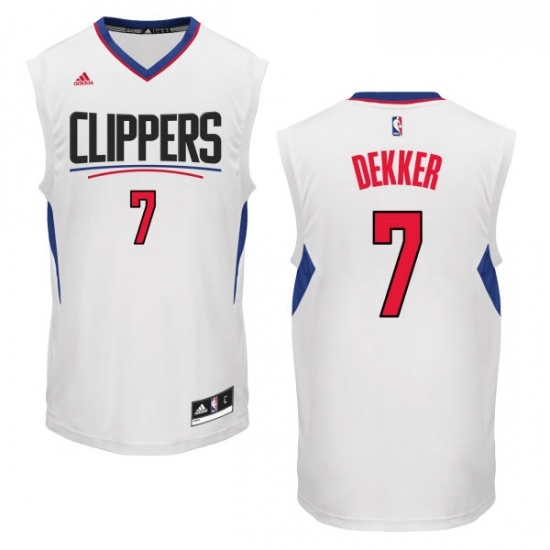 Womens Adidas Los Angeles Clippers 7 Sam Dekker Authentic White Home NBA Jersey Womens Adidas Los Angeles Clippers 7 Sam Dekker Authentic White Home NBA Jersey