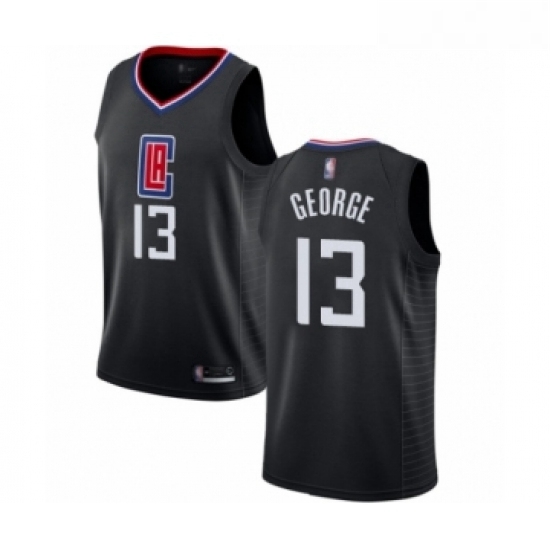 Womens Los Angeles Clippers 13 Paul George Authentic Black Basketball Jersey Statement Edition Womens Los Angeles Clippers 13 Paul George Authentic Black Basketball Jersey Statement Edition