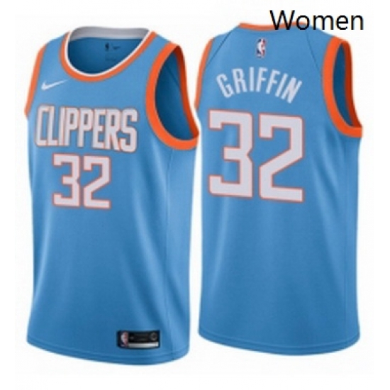 Womens Nike Los Angeles Clippers 32 Blake Griffin Swingman Blue NBA Jersey City Edition Womens Nike Los Angeles Clippers 32 Blake Griffin Swingman Blue NBA Jersey City Edition