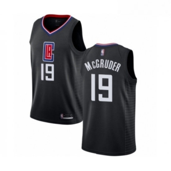 Youth Los Angeles Clippers 19 Rodney McGruder Swingman Black Basketball Jersey Statement Edition Youth Los Angeles Clippers 19 Rodney McGruder Swingman Black Basketball Jersey Statement Edition