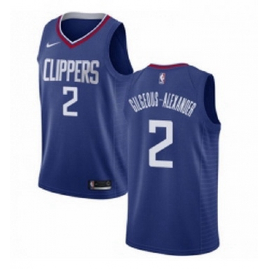 Youth Nike Los Angeles Clippers 2 Shai Gilgeous Alexander Swingman Blue NBA Jersey Icon Edition Youth Nike Los Angeles Clippers 2 Shai Gilgeous Alexander Swingman Blue NBA Jersey Icon Edition