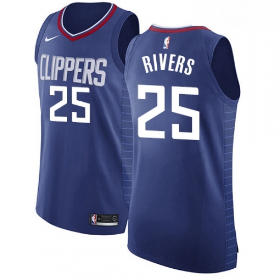 Youth Nike Los Angeles Clippers 25 Austin Rivers Authentic Blue Road NBA Jersey Icon Edition Youth Nike Los Angeles Clippers 25 Austin Rivers Authentic Blue Road NBA Jersey Icon Edition