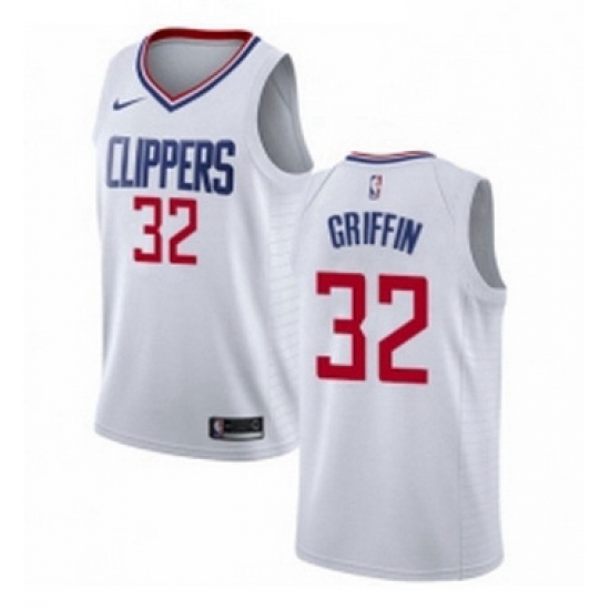 Youth Nike Los Angeles Clippers 32 Blake Griffin Authentic White NBA Jersey Association Edition Youth Nike Los Angeles Clippers 32 Blake Griffin Authentic White NBA Jersey Association Edition