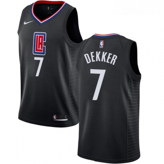 Youth Nike Los Angeles Clippers 7 Sam Dekker Swingman Black Alternate NBA Jersey Statement Edition Youth Nike Los Angeles Clippers 7 Sam Dekker Swingman Black Alternate NBA Jersey Statement Edition