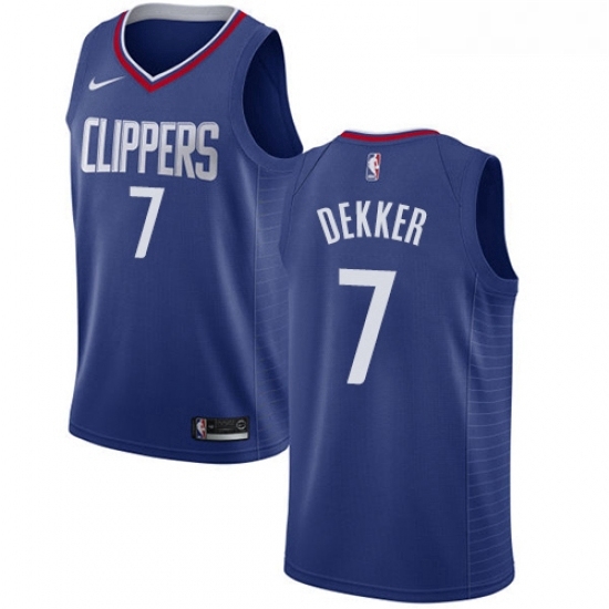 Youth Nike Los Angeles Clippers 7 Sam Dekker Swingman Blue Road NBA Jersey Icon Edition Youth Nike Los Angeles Clippers 7 Sam Dekker Swingman Blue Road NBA Jersey Icon Edition