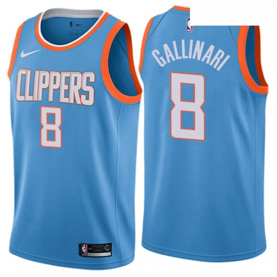 Youth Nike Los Angeles Clippers 8 Danilo Gallinari Swingman Blue NBA Jersey City Edition Youth Nike Los Angeles Clippers 8 Danilo Gallinari Swingman Blue NBA Jersey City Edition