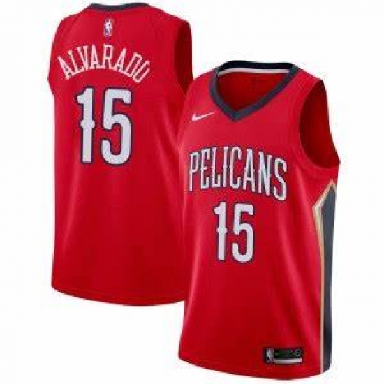 Men Jose Alvarado New Orleans Pelicans Nike Swingman 15 Red Jersey Men Jose Alvarado New Orleans Pelicans Nike Swingman 15 Red Jersey