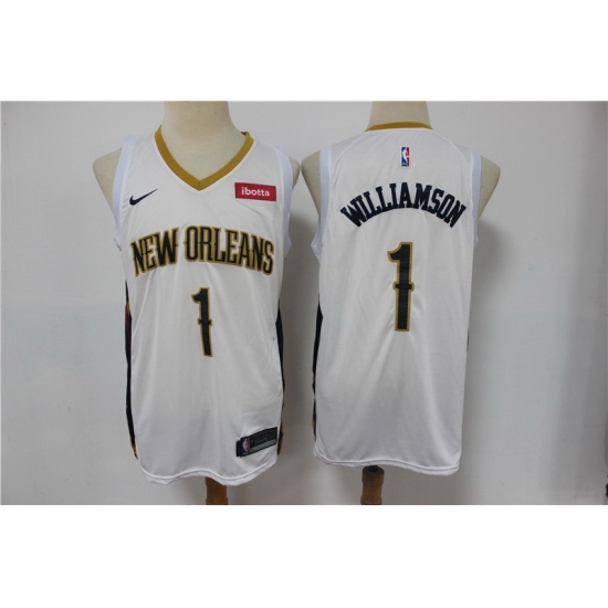 Men New Orleans Pelicans 1 Zion Williamson White Earned Edition Nike Swingman Jersey Men New Orleans Pelicans 1 Zion Williamson White Earned Edition Nike Swingman Jersey