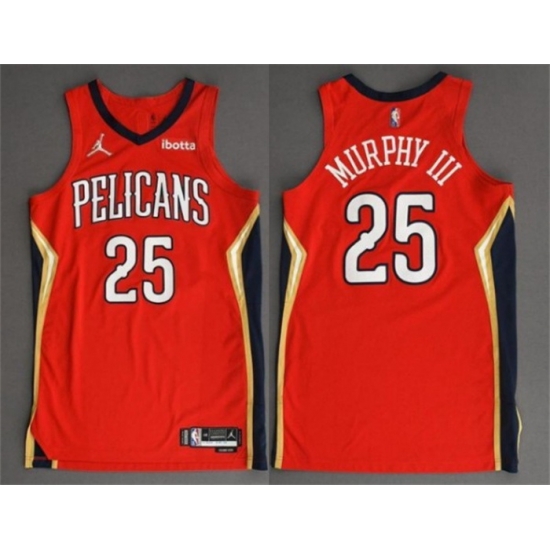 Men New Orleans Pelicans 25 Trey Murphy III 2022 Red Statement Edition Stitched Jersey Men New Orleans Pelicans 25 Trey Murphy III 2022 Red Statement Edition Stitched Jersey