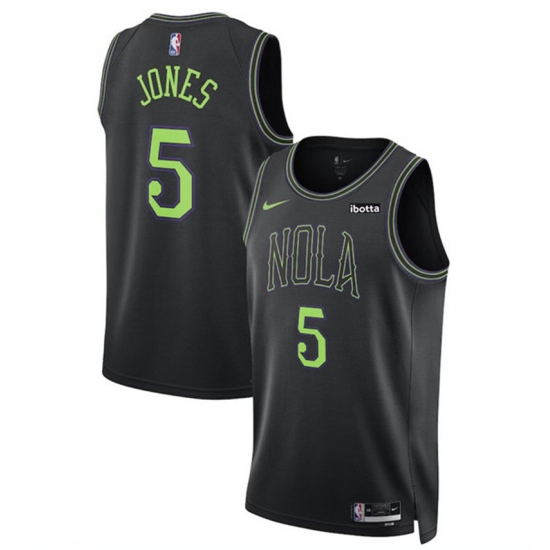 Men New Orleans Pelicans 5 Herbert Jones Black 2023 24 City Edition Stitched Basketball Jersey Men New Orleans Pelicans 5 Herbert Jones Black 2023 24 City Edition Stitched Basketball Jersey
