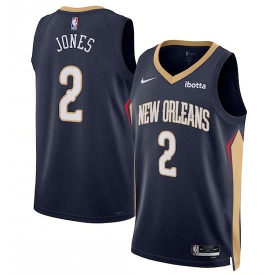 Men New Orleans Pelicans Nike Herbert Jones #2 Navy Swingman Stitched NBA Jersey Men New Orleans Pelicans Nike Herbert Jones #2 Navy Swingman Stitched NBA Jersey