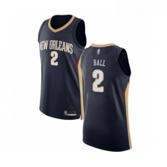 Mens New Orleans Pelicans 2 Lonzo Ball Authentic Navy Blue Basketball Jersey Icon Edition Mens New Orleans Pelicans 2 Lonzo Ball Authentic Navy Blue Basketball Jersey Icon Edition