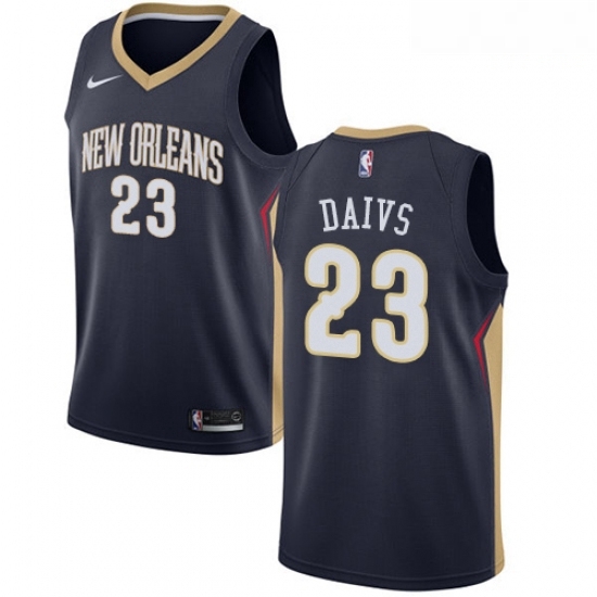 Mens Nike New Orleans Pelicans 23 Anthony Davis Swingman Navy Blue Road NBA Jersey Icon Edition Mens Nike New Orleans Pelicans 23 Anthony Davis Swingman Navy Blue Road NBA Jersey Icon Edition