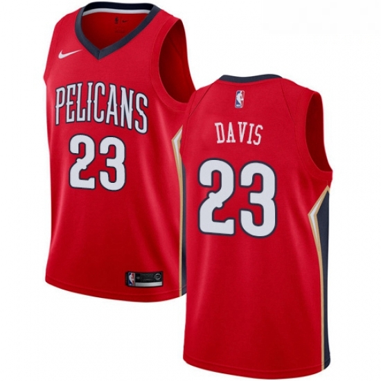 Mens Nike New Orleans Pelicans 23 Anthony Davis Swingman Red Alternate NBA Jersey Statement Edition Mens Nike New Orleans Pelicans 23 Anthony Davis Swingman Red Alternate NBA Jersey Statement Edition