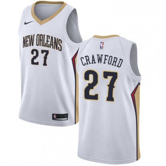 Mens Nike New Orleans Pelicans 27 Jordan Crawford Swingman White Home NBA Jersey Association Edition Mens Nike New Orleans Pelicans 27 Jordan Crawford Swingman White Home NBA Jersey Association Edition