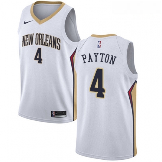 Mens Nike New Orleans Pelicans 4 Elfrid Payton Authentic White NBA Jersey Association Edition Mens Nike New Orleans Pelicans 4 Elfrid Payton Authentic White NBA Jersey Association Edition