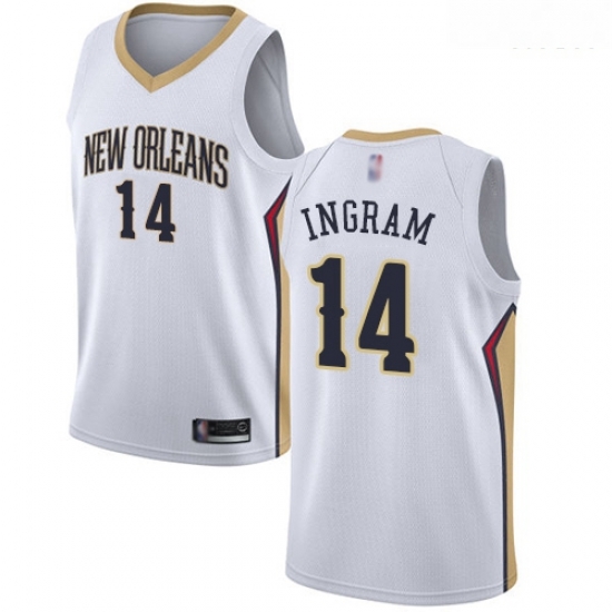 Pelicans #14 Brandon Ingram White Basketball Swingman Association Edition Jersey Pelicans #14 Brandon Ingram White Basketball Swingman Association Edition Jersey
