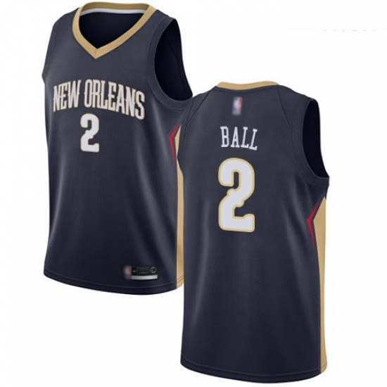 Pelicans #2 Lonzo Ball Navy Basketball Swingman Icon Edition Jersey Pelicans #2 Lonzo Ball Navy Basketball Swingman Icon Edition Jersey