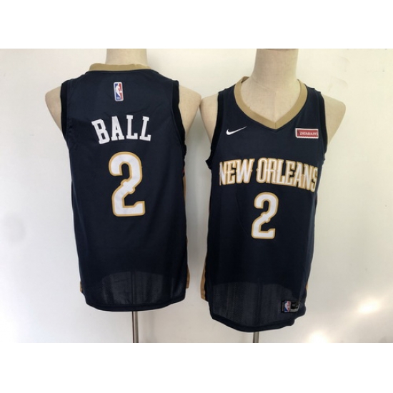 Pelicans 2 Lonzo Ball Navy Nike Swingman Jersey Pelicans 2 Lonzo Ball Navy Nike Swingman Jersey
