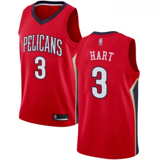 Pelicans #3 Josh Hart Red Basketball Swingman Statement Edition Jersey Pelicans #3 Josh Hart Red Basketball Swingman Statement Edition Jersey
