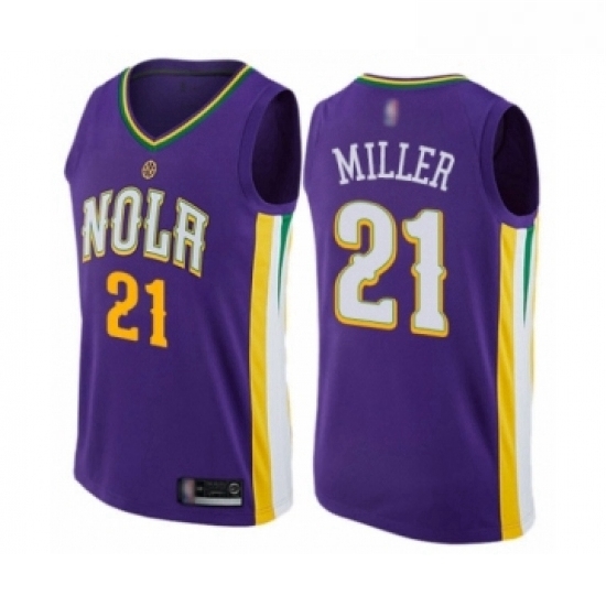 Womens New Orleans Pelicans 21 Darius Miller Swingman Purple Basketball Jersey City Edition Womens New Orleans Pelicans 21 Darius Miller Swingman Purple Basketball Jersey City Edition